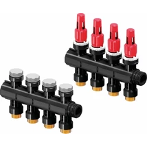 Uponor Vario Plus osztó-gyűjtő áramlásmérővel FM 4x3/4